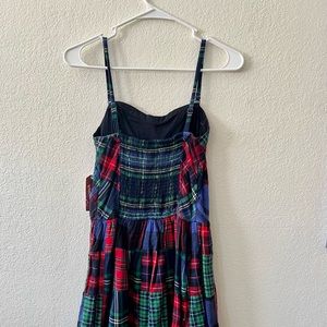 Spaghetti style dress multicolor